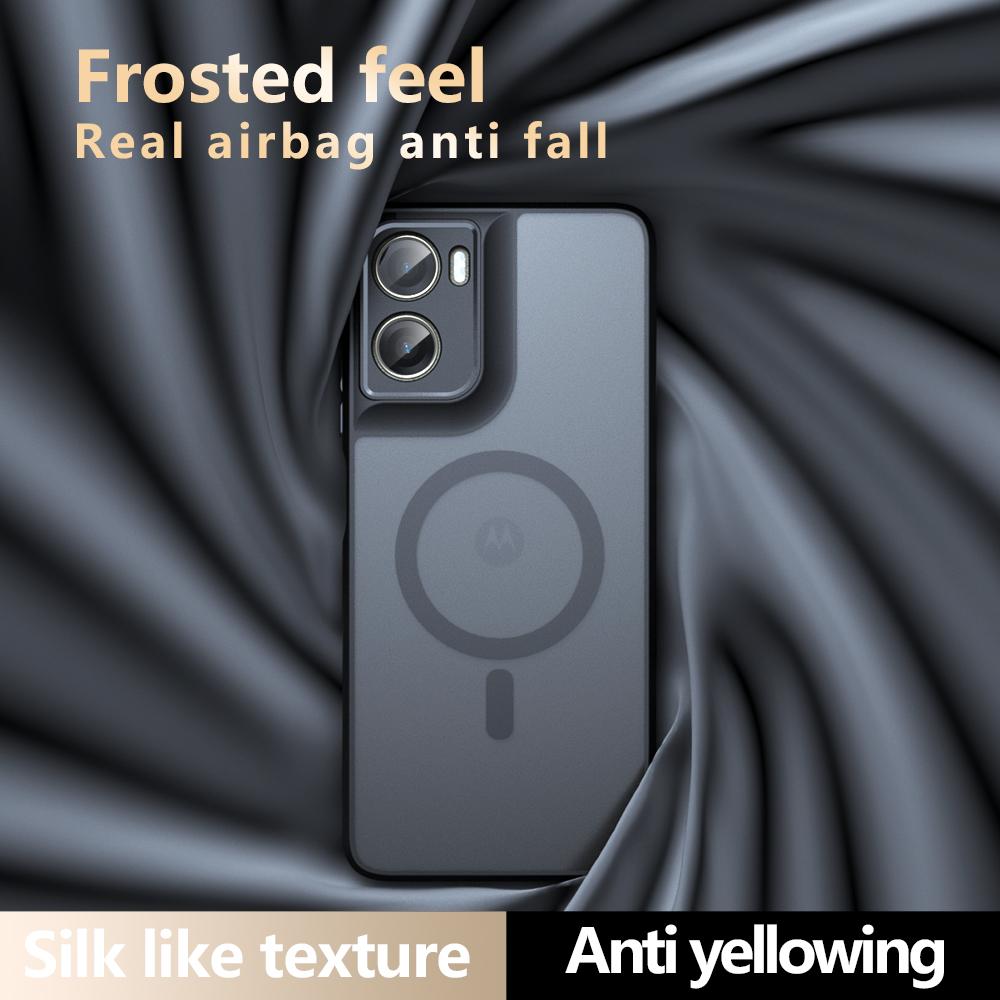 Для Magsafe Магнитный Беспроводной Зарядный Чехол Для Motorola Moto G06 MotoG06 5G Ударопрочная Матовая Задняя Крышка Coque