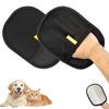 2PCS Pet Grooming Gloves, Double Sided Grooming Gloves for Dog Cat, Static Removal Gloves Pet Hair, Reusable Pet Hair Remover Gloves