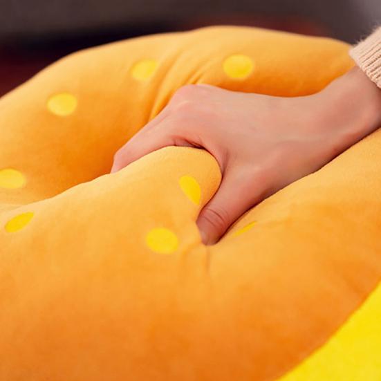 Уютная имитация гамбургера, плюшевая подушка для спины, кукла, украшение для дома, дивана-кровати