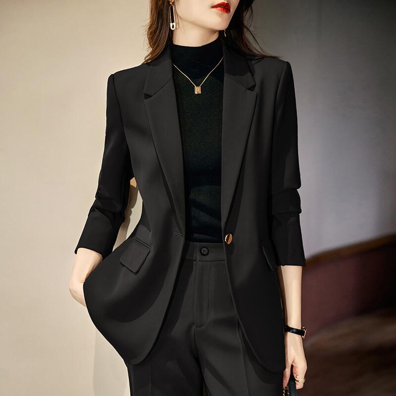 Troyman Women's Business Blazer & Trousers Suit Set