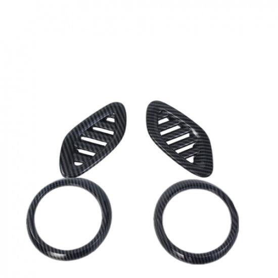 For Chevrolet Trax 2024 Dashboard Air Vent Cover Trim Carbon fiber Kit 4pc