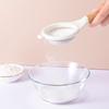 Wooden Handle Sieve Stainless Steel Fine Mesh Flour Sifter Colander Sugar Cocoa Matcha Powder Flour Colander Hand-held