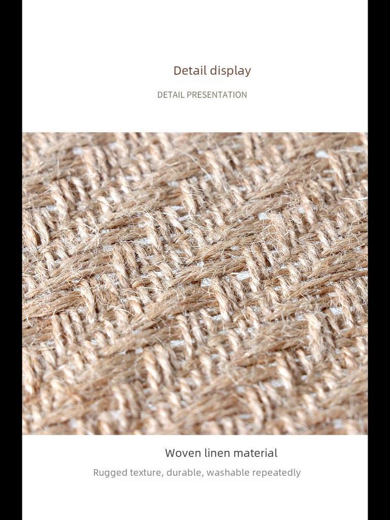 Простая складная корзина для хранения из плетеной джутовой ткани для гардероба