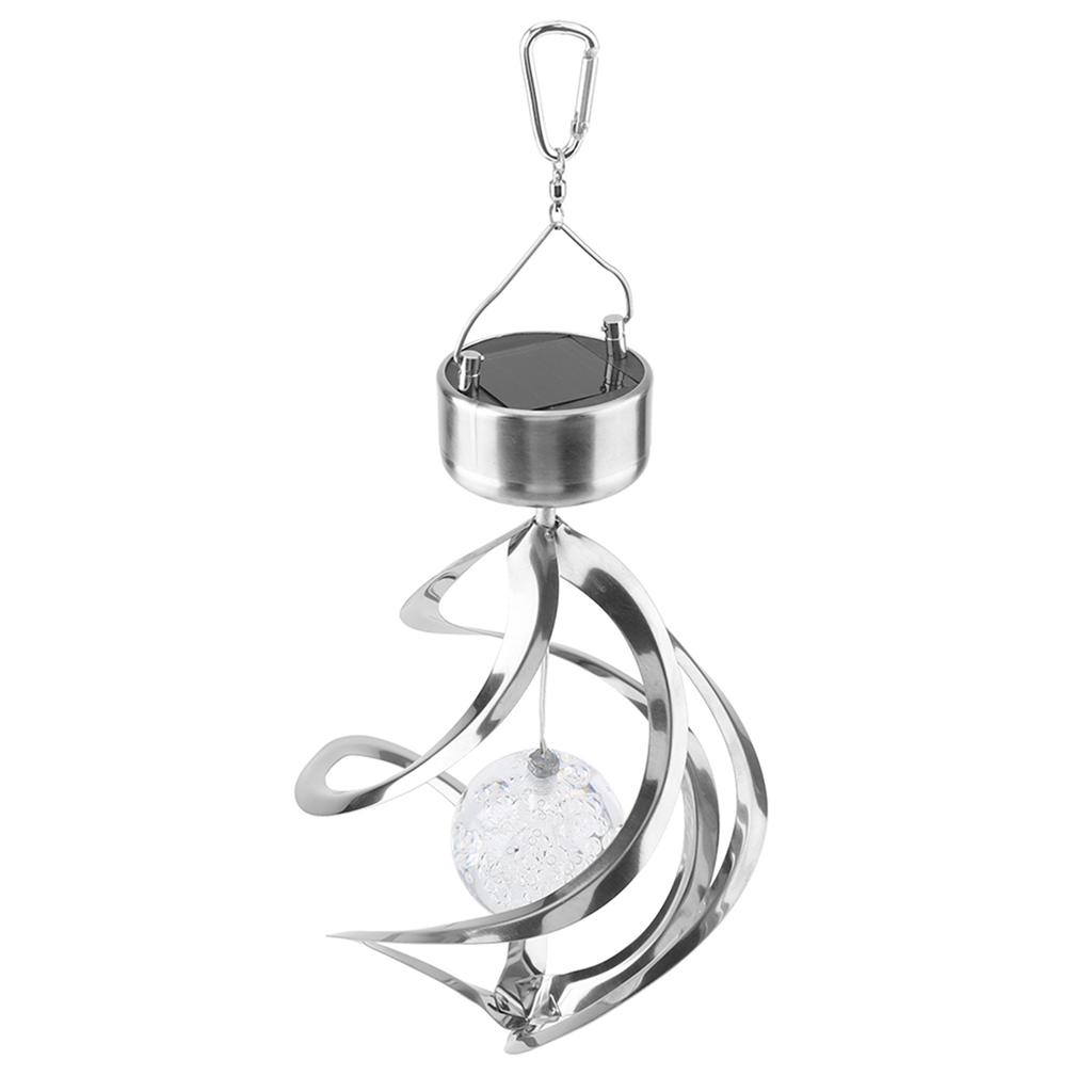 Светодиодный светильник Wind Chime Light на солнечной батарее, красочный подвесной светильник-вертушка для домашнего декора сада