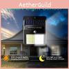 Outdoor Solar Wall Light With 140led And Manual Switch For Yard Garden Pathway Illumination