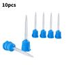 10pcs Dental Silicone Rubber Impression Mixing Head Impression Nozzles Temporary Mixing Tips Dentistry Materials
