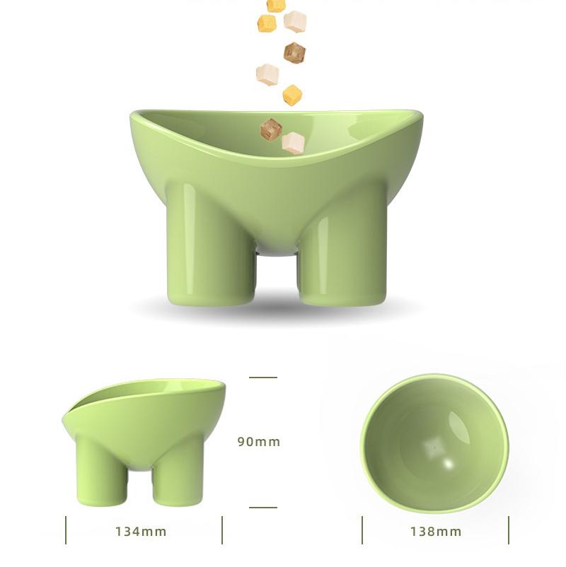 Миска для кормления питомцев Макарон Ножка слона Миска с защитой шеи Миска для кошачьего корма Кошачья миска Защита от опрокидывания Миска для питомцев Товары для еды