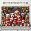 2D Christmas Ugly Sweater Dogs Backdrop Banner for Winter Holiday Supplies