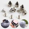 10Sets Metal Punk Sharp Warhead Screw Rivets Studs DIY Crafts Leather Belt Head Clothing Rivets Spikes Decor Nail Buckles