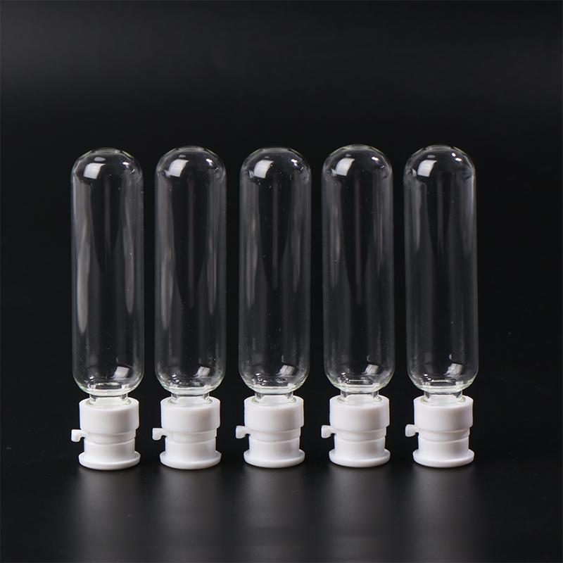 5Pcs 2/3/5/10Ml Mini Refillable Bottle Transparent With Cap Empty Sample Vial Powder Solid Storage Essential Oil Bottle