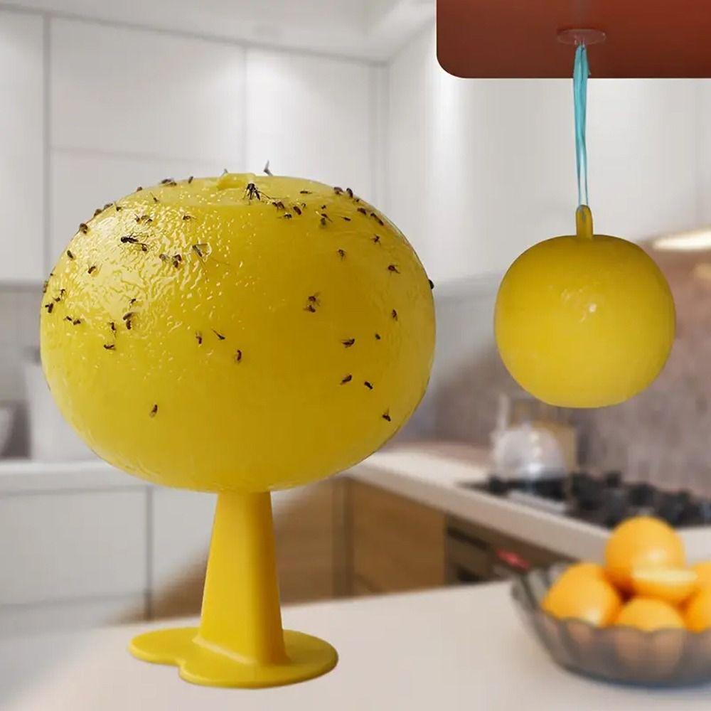 Heat-resistant Fly Ball Trap Yellow Sticky Insect Ball Insect Ball Traps Fruit Fly Balls Orchard