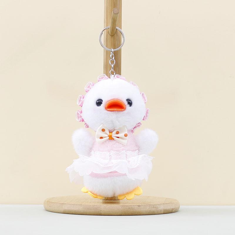 Plush Duck Small Keychain Charm Pp Cotton Filling Children Toys Gift Doll Bags