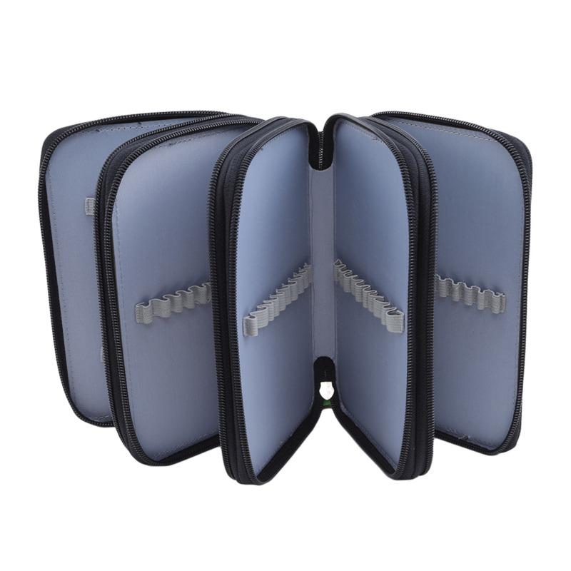 Large Pencil Case Hole Sketch Zipper Capacity Art Painting Drawing Sketch Pen Storage Bag Organizer Paintbrush Statione 32/52/72