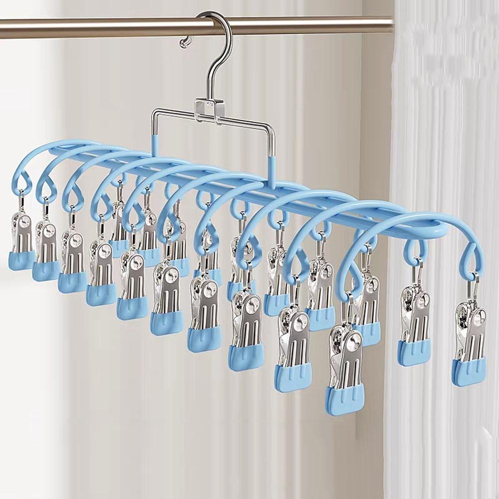 Rustproof Clothes Drying Hanger Stainless Steel Underwear Socks Holder  Laundry Room