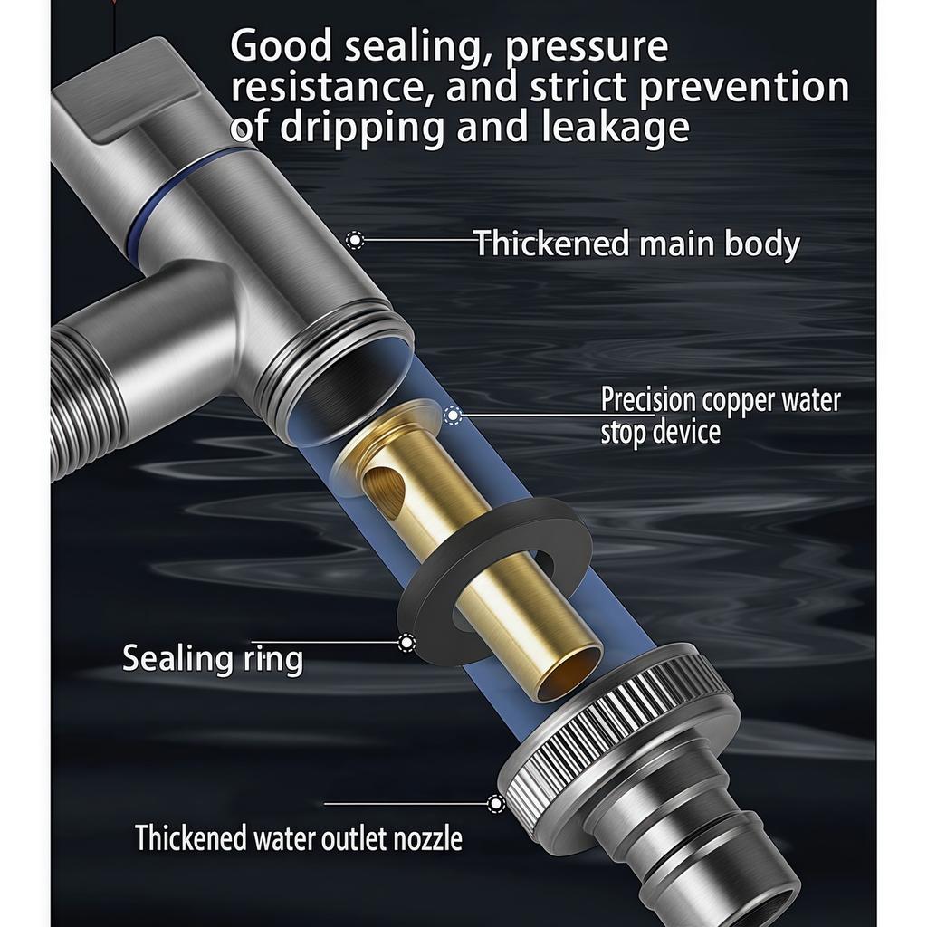 Бытовые смесители для стиральной машины из нержавеющей стали с запорным клапаном G1/2 Одинарный холодный настенный кран Аксессуары для ванной комнаты