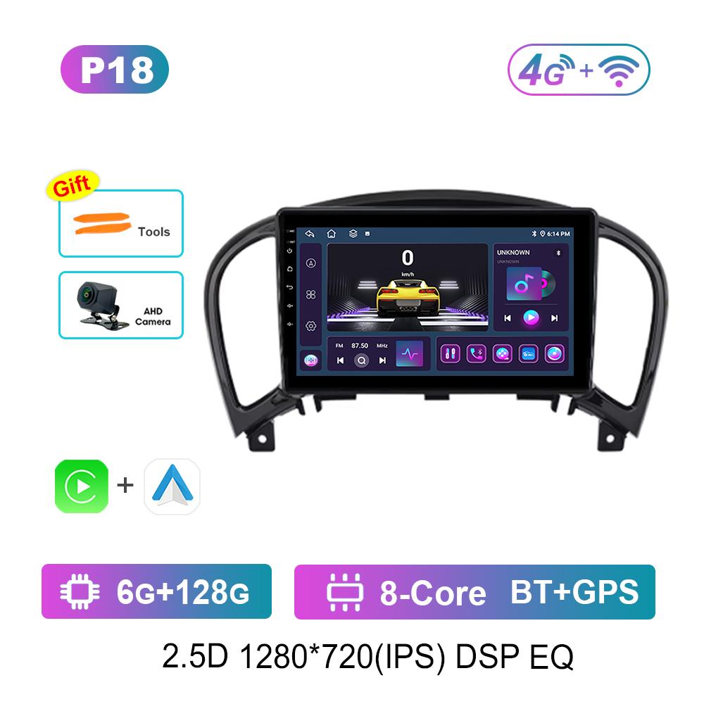 9 '' Car Radio Multimedia Player Android System for Nissan Juke 2010 - 2014 4G Bluetooth Navi GPS IPS Touch Screen DSP Stereo