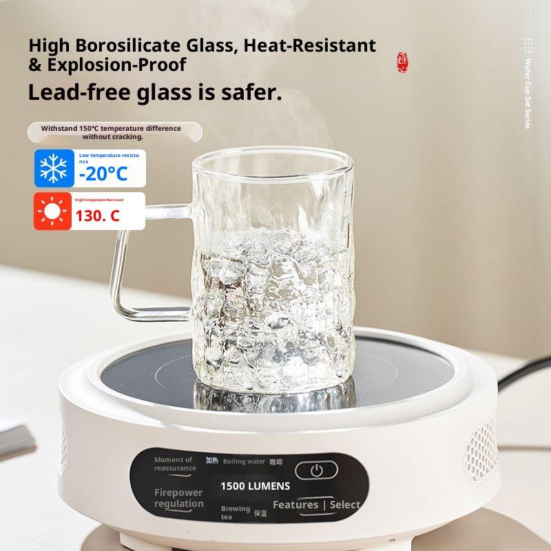 Tree Patterned Tea Cup Heat-Resistant And High Borosilicate Glass Cup Set High-Value Water Tool Large Capacity Tea Cup