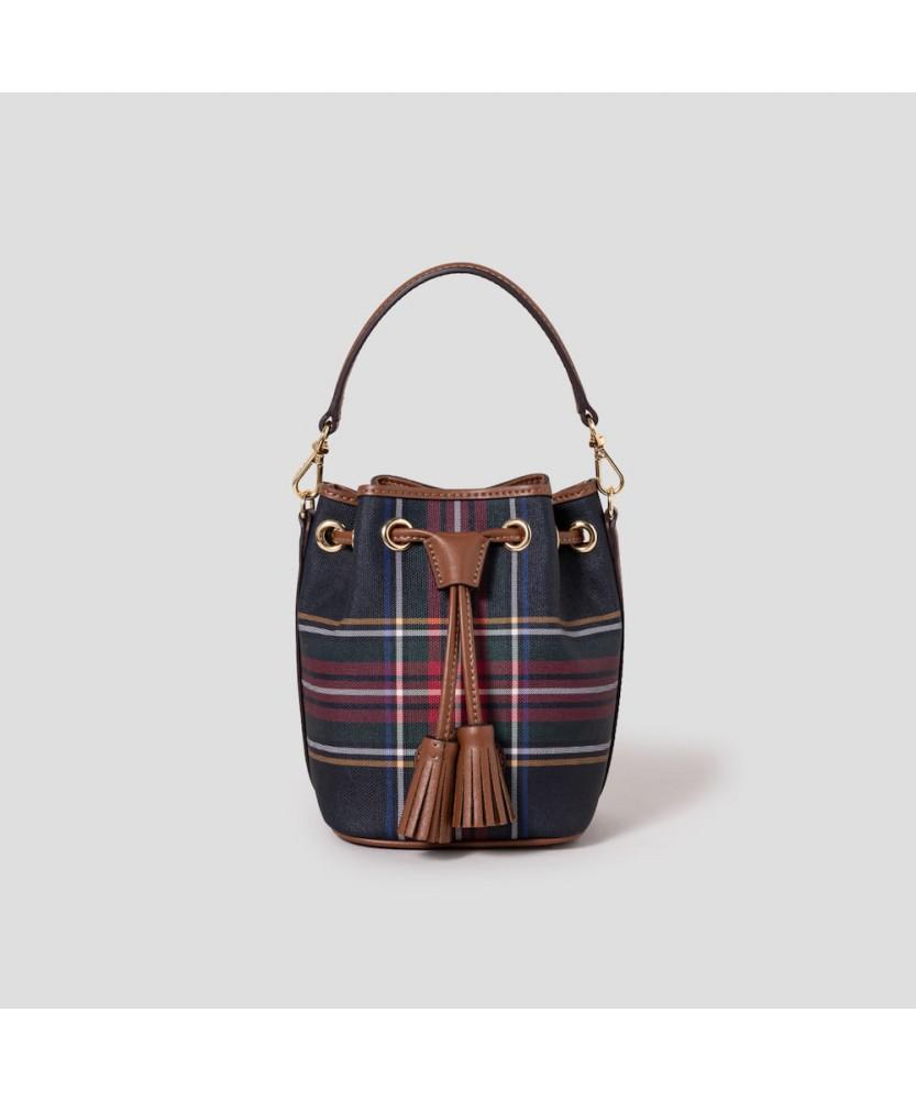 Beanpole Accessory Classic Check Drawstring Bag Navy