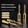 1Pcs Rhodium Plated Audio Speaker Banana Connector Amplifier Cable Jack Plug  Audio Video System