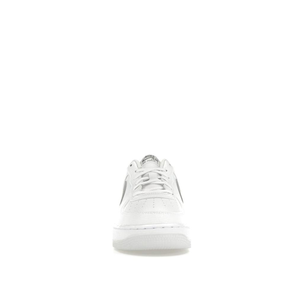Nike Air Force 1 GS White Football Grey Kids Sneakers Pure-Platinum Metallic-Silver FV3981-100