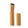 Crazed Rush 5-Piece Aluminum Eyeshadow Brush Set with Case: Eyelid, Lip, and Nose Blending Tools