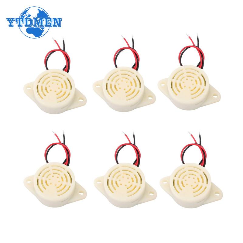 2 шт. зуммер SFM-27 активный зуммер с высоким децибелом 3-24 В 12 В 95 дБ электронный зуммер прерывистый звуковой сигнал, для Arduino