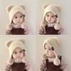 Windproof Ear Protection Caps Plush Earflap Cap New Knitted Cap Kids