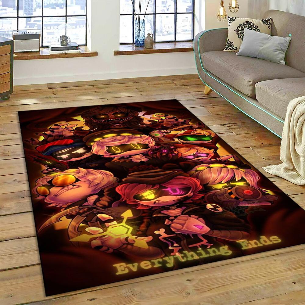 2025 New Style Murder Drones Uzi V Cartoon Robot Rug Carpet for Living Room Bedroom Home Decor, Floor Mat Non-slip Sofa Doormat