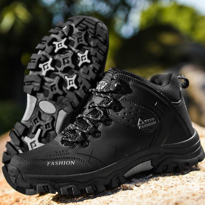 Мужская обувь для походов с высоким берцем, нескользящие, износостойкие уличные ботинки, большой размер