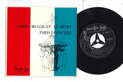 7-дюймовая пластинка GERRY MULLIGAN - Концерт в Париже PFJ3002 PACIFIC JAZZ Япония Джаз Б/У