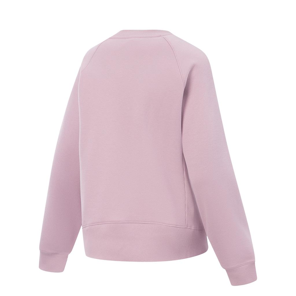 Li Ning Серия Фитнес Флис Теплый Блокировка Температуры Сухой С Длинным Рукавом Свободный С Круглым Вырезом Толстовка Женская толстовка AWDV948-5