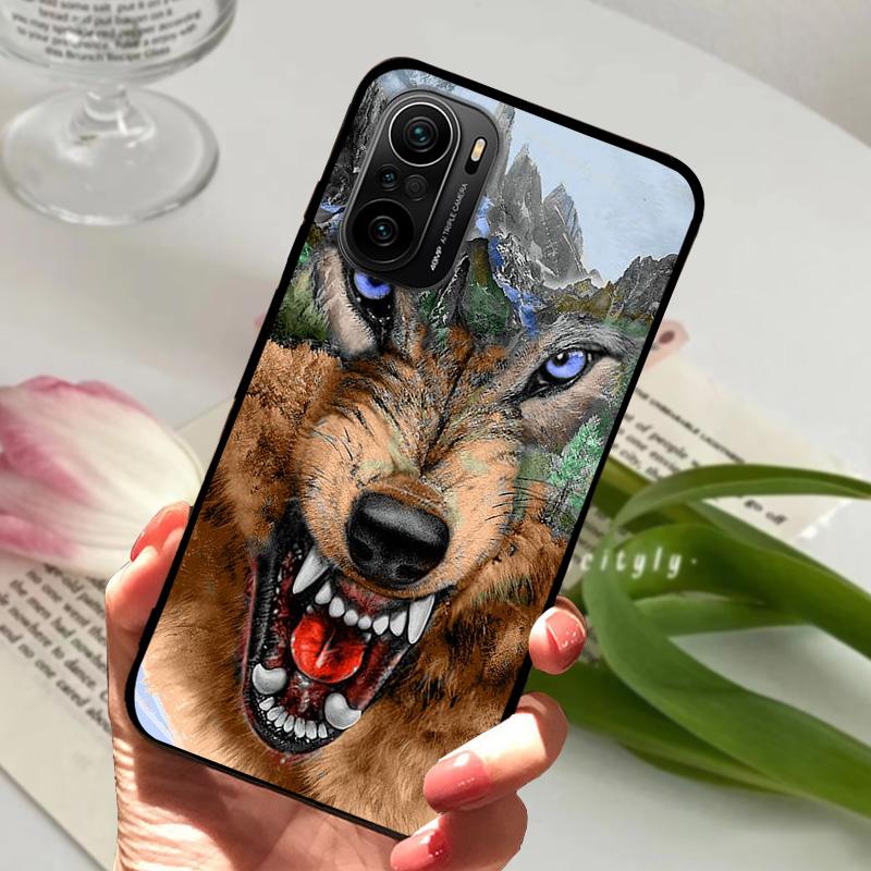 Чехол для Redmi K40 5G K40 Pro, милые животные, матовый силикон TPU, мягкая крышка для телефона, для Xiaomi Mi 11i, Fundas Poco F3, Coque, бампер