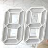 Часы 3D светодиодный цифровой будильник настенные часы время/дата домашние/кухонные/офисные часы декоративные садовые часы украшение для спальни