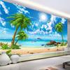 Обои 3D Красивый морской пейзаж Палм-Бич Обои для стен Гостиная ТВ Диван Спальня Фоновая стена 3D Фрески