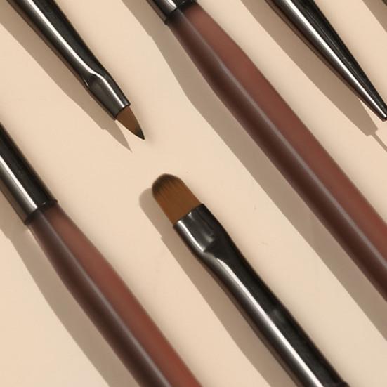 Ручка для ногтей с тонким кончиком, мягкая щетина, акриловая ручка, легко чистить, маникюр своими руками, дизайн ногтей, многофункциональная двухсторонняя кисть для рисования ногтей