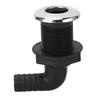 3 4in Thru Hull Fitting Nylon Leakproof High Toughness Thru Hull Hose Connection for Boat Marine 90 Degree Elbow