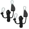 LUCKYBEE 1/4" Rope Ratchet, Adjustable Ratchet Belt, Set of 2, Easy To Use, Rope with Hooks, Tie-Down, Packing Strap, Secures and Secures, Perfect for