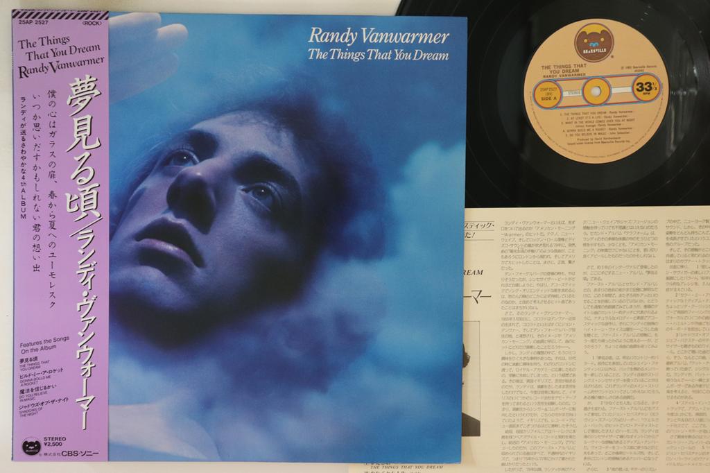 Виниловая пластинка RANDY VANWARMER Things That You Dream 25AP2527 BEARSVILLE 1983 Япония Обложка-оби Рок Б/у