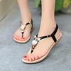 Модные шлепанцы женские сандалии повседневные плоские сандалии Т-образные шлепанцы женская обувь богемные сандалии с совой летние пляжные сандалии 852