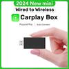 Car AI Box Wired To Wireless CarPlay Adapter for OEM Car Stereo Plug and Play Smart Link Phone Fast Automatic Connection