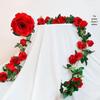 Artificial Rose Vine for Living Room Decoration, Air Duct Cover, Plastic Flower Garland