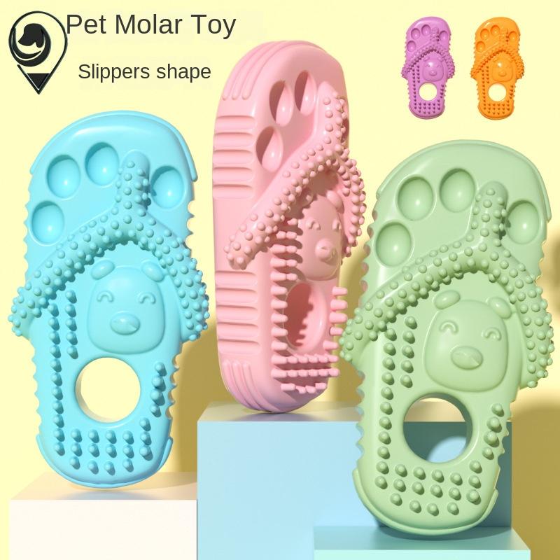 Pet Molar Tooth Cleaning Dog Bite Toy Slippers OEM_ODM Supplier Resistant Physical Consumption Pet Toys