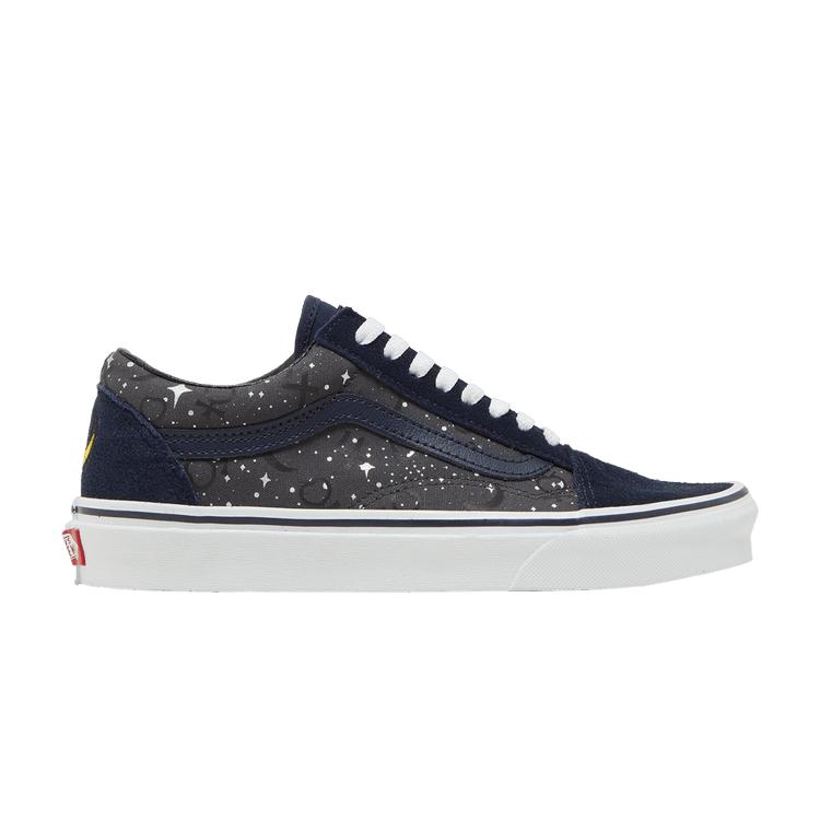 Мужские кроссовки Vans Old Skool Pretty Guardian Sailor Moon Parisian Night Черный/Белый/Желтый