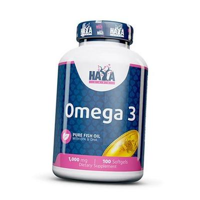 Омега 3 для взрослых, Omega-3 1000, Haya  100гелкапс (67405002)