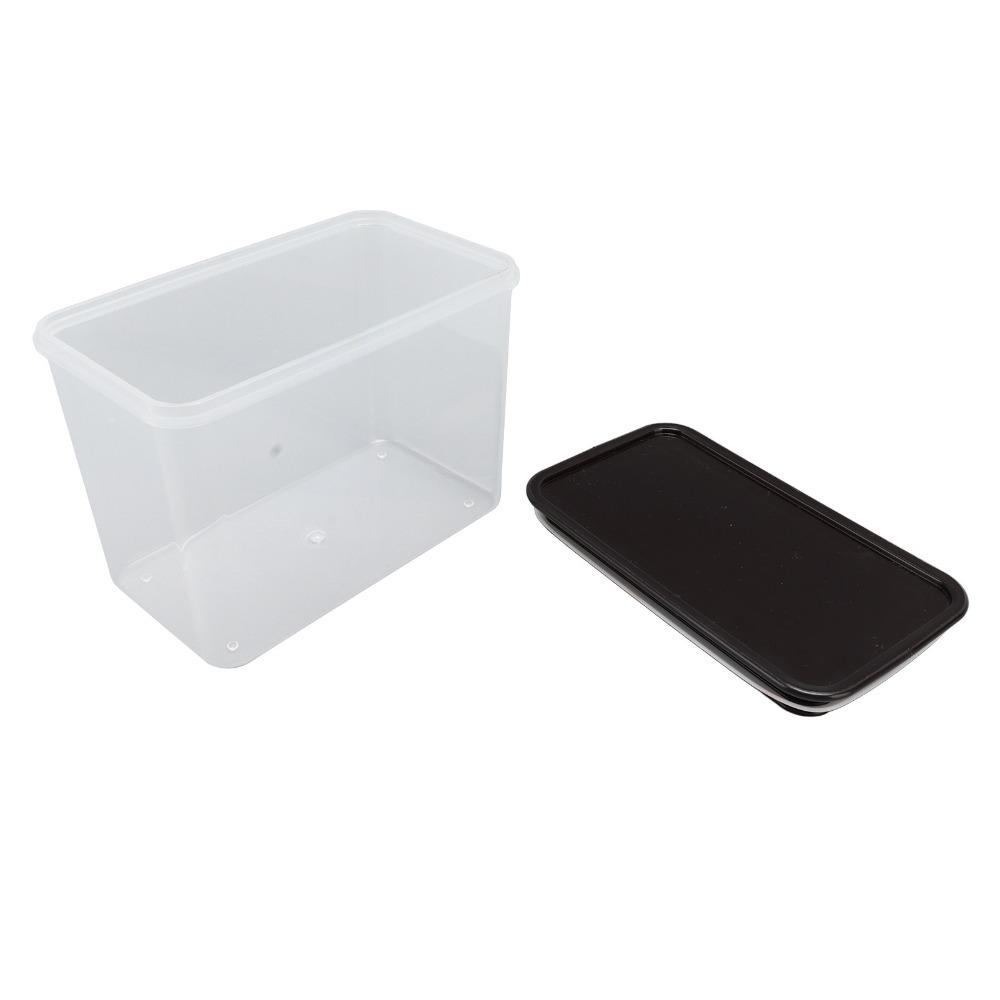 2PCS Rectangular Food Storage Container pp Kitchen Storage Box Sealed Container Modular Storage