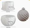 Силиконовая форма для банки со свечой в полоску DIY Рельефная коробка для хранения с крышкой Формы для цемента, гипса, смолы Ручная работа Праздничные настольные украшения