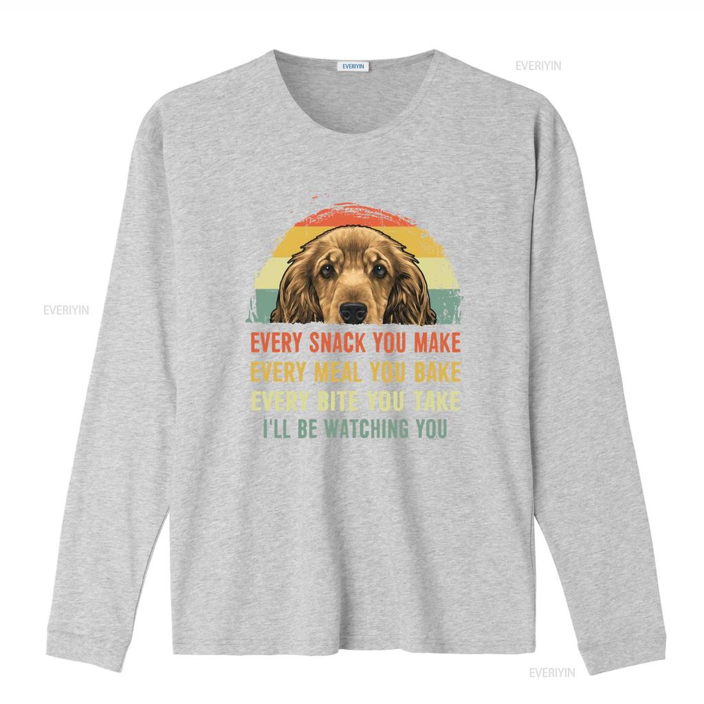 Vintage Cocker Spaniel Dog Mom T Shirt Every Snack You Make Meal Bake Bite Take Ill Be Watching Perfect for Mothers Day