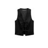 Spring New Fashion Sexy Style V Neck Sleeveless Silm Short Bowknot Decoration Stretch Tops 3067041
