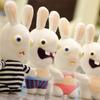 Funny Dog Toys Pet Puppy Chew Squeaker Squeaky Plush Sound Toy Crazy Rabbit Stuffed cotton bite Squeaking Toy for small dog