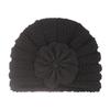 Baby Pullover Hat, Solid Color Flower Baby Hat, Autumn and Winter Warm and Comfortable Children's Knitted Hat